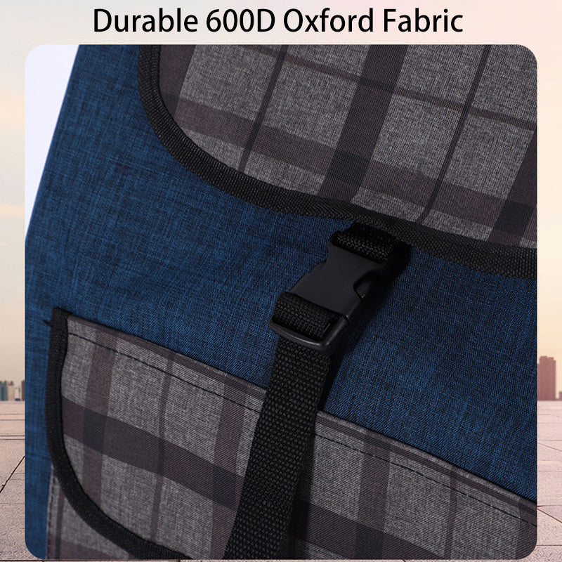 Folding Stair Climbing Shopping Cart with Waterproof Bag