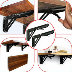 2pcs Campervan Folding Bracket Table Shelf Motorhome Caravan Stainless Steel