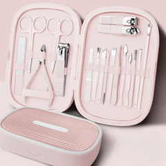 18-Piece Stainless Steel Manicure Kit Nail Clippers for Men & Women