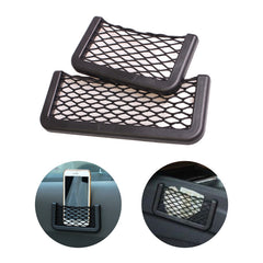 Car Storage Net Pocket Adhesive Hanging Bag Mobile Phone Car