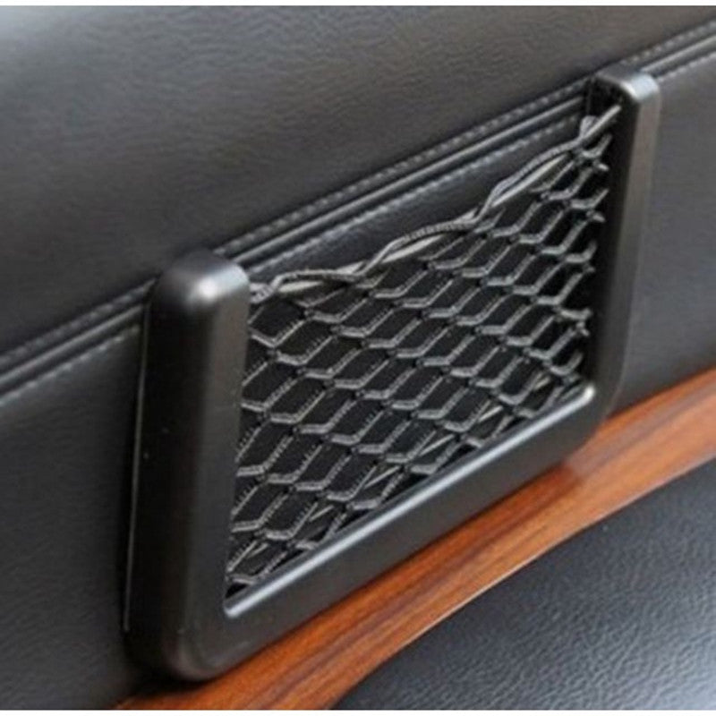 Car Storage Net Pocket Adhesive Hanging Bag Mobile Phone Car