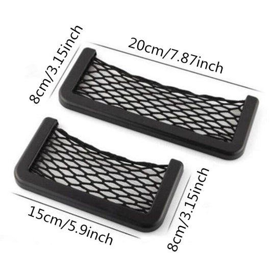 Car Storage Net Pocket Adhesive Hanging Bag Mobile Phone Car