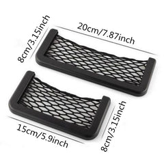 Car Storage Net Pocket Adhesive Hanging Bag Mobile Phone Car