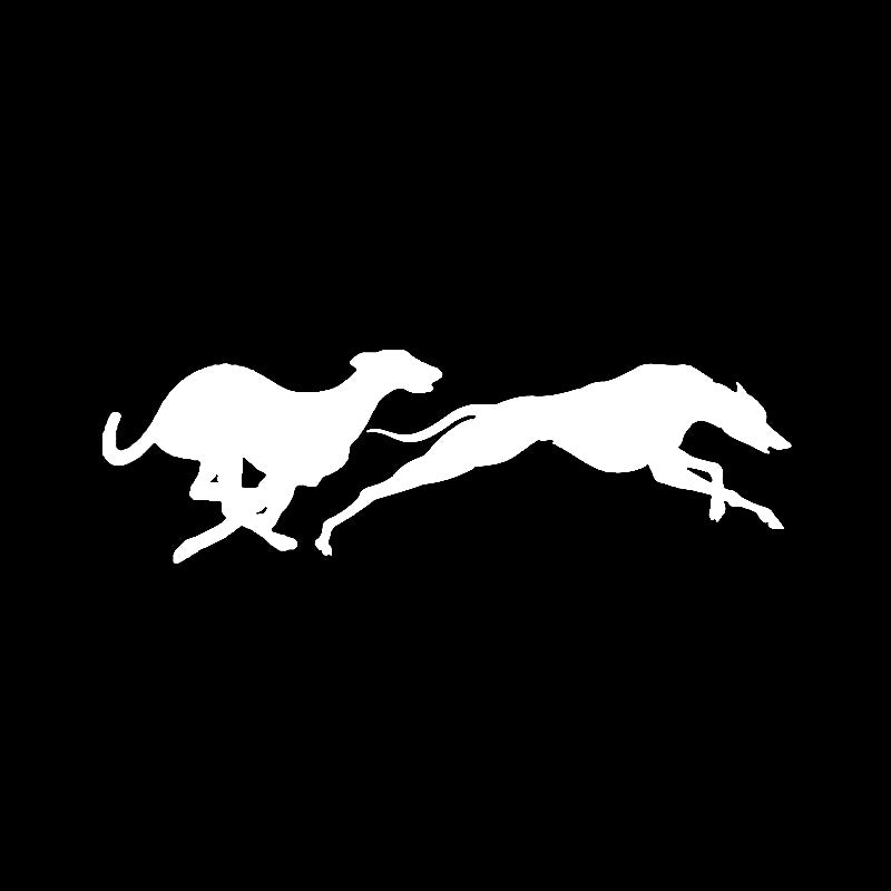 Greyhound Vinyl Car Window Sticker Decal Animal 6.69in 1.97in