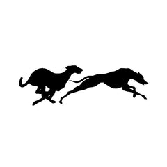 Greyhound Vinyl Car Window Sticker Decal Animal 6.69in 1.97in