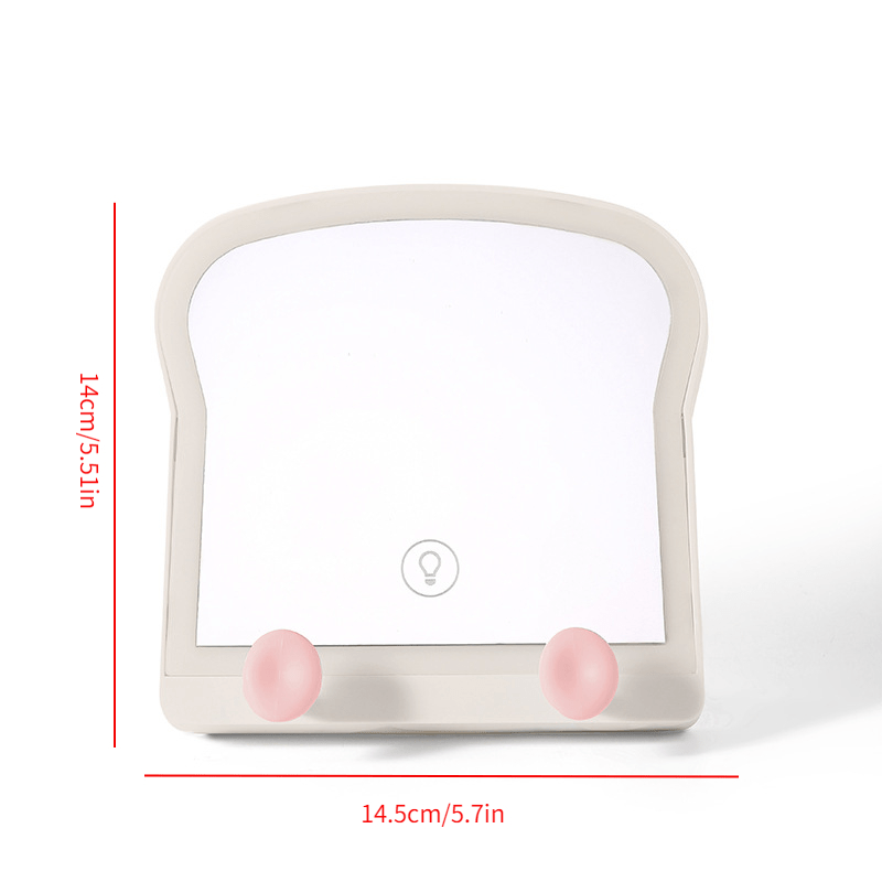 Toast & Bread Shape Mirror Night Light Lamp