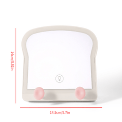Toast & Bread Shape Mirror Night Light Lamp