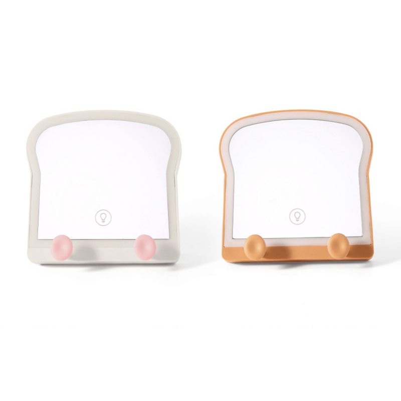 Toast & Bread Shape Mirror Night Light Lamp