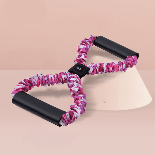 8 Shaped TPE Yoga Resistance Tension Rope Camouflage Stretching Belt