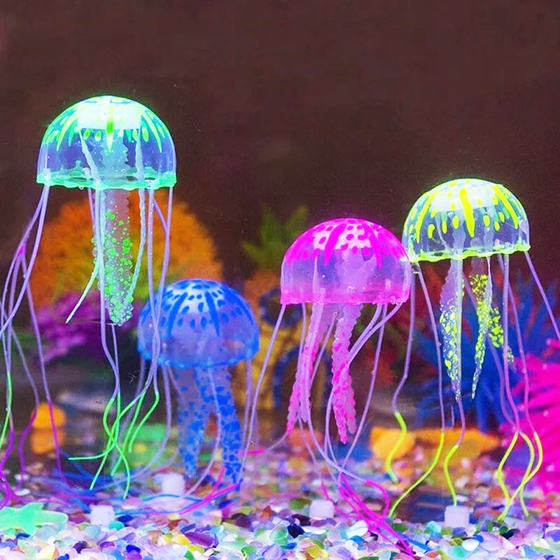 Glow-in-the-Dark Jellyfish Aquarium Decoration