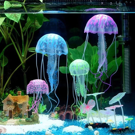 Glow-in-the-Dark Jellyfish Aquarium Decoration