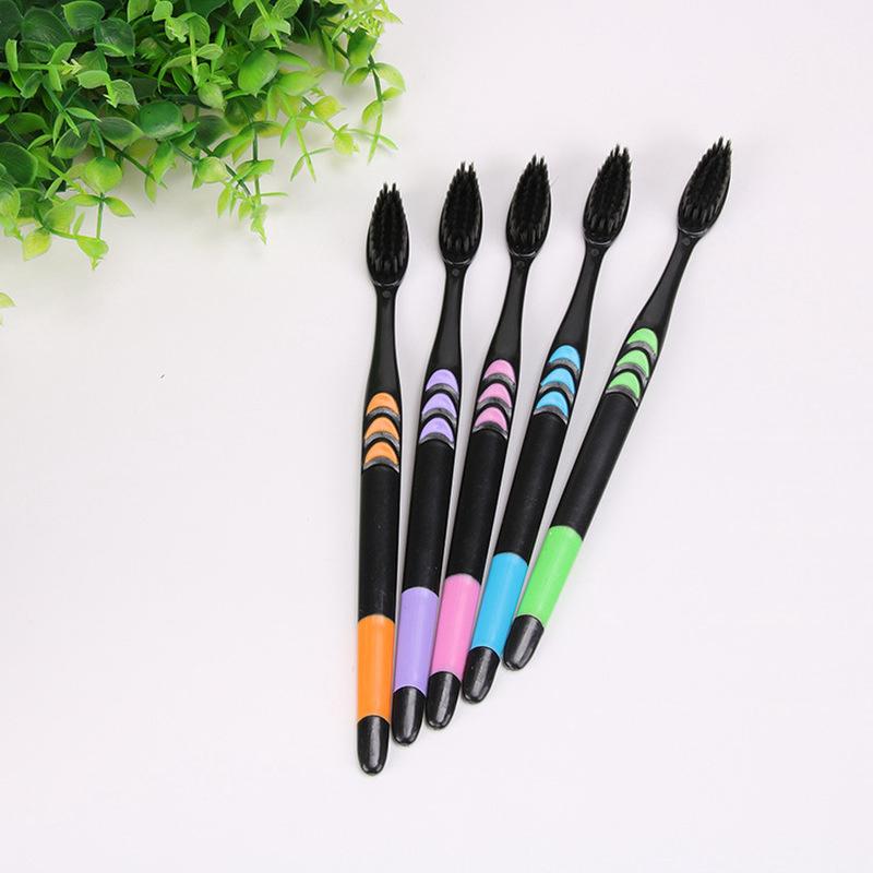 10pcs Bamboo Charcoal Toothbrush Dental Teeth Care Pack