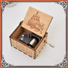 Hand Cranked Music Box Creative Gift Wooden Music Box