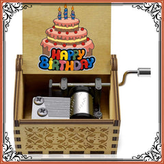 Hand Cranked Music Box Creative Gift Wooden Music Box