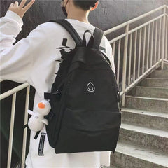 Large Capacity Nylon Backpack Duck Pendant Lightweight Travel Bag