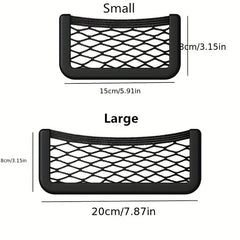 Car Storage Bag Net Pocket Hanging Ornament for Phone Change Card