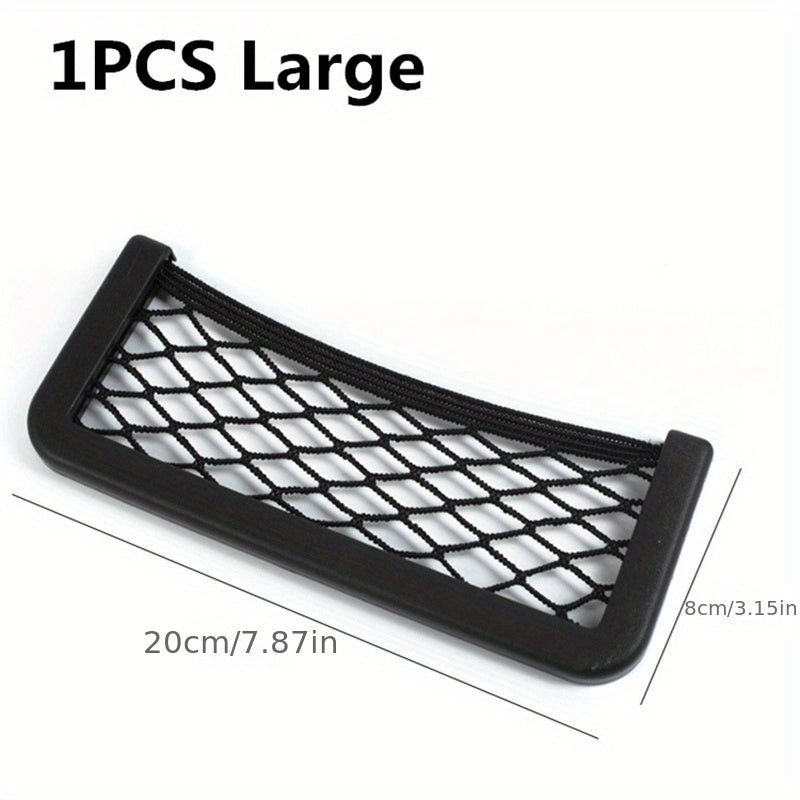Car Storage Bag Net Pocket Hanging Ornament for Phone Change Card