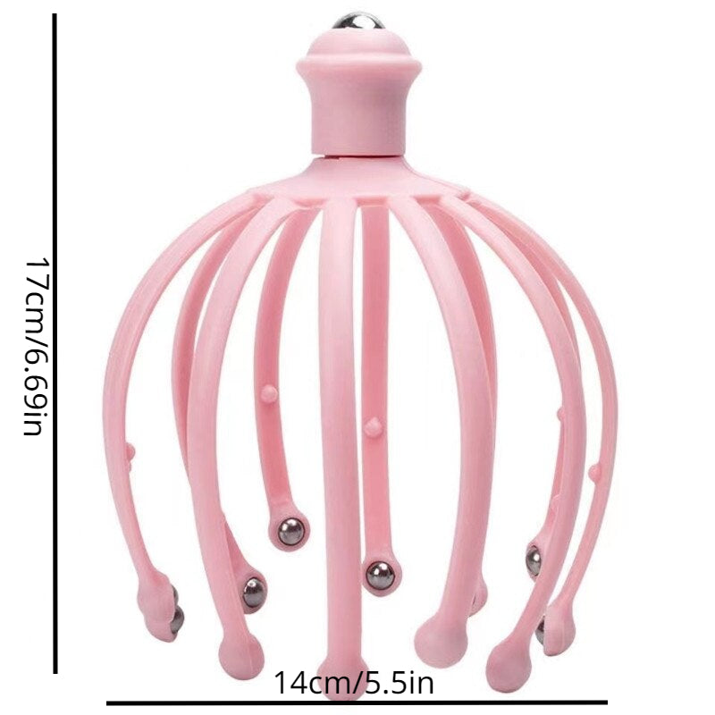 Octopus Head Massager Ball Scalp Scratch Therapy Claw