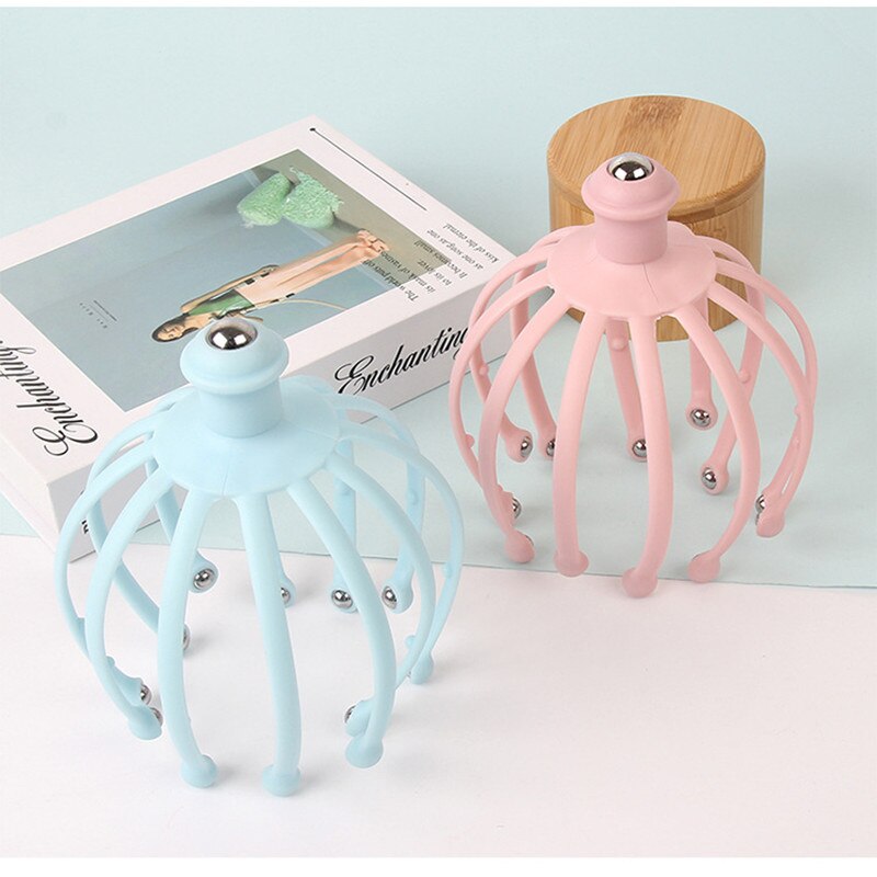 Octopus Head Massager Ball Scalp Scratch Therapy Claw