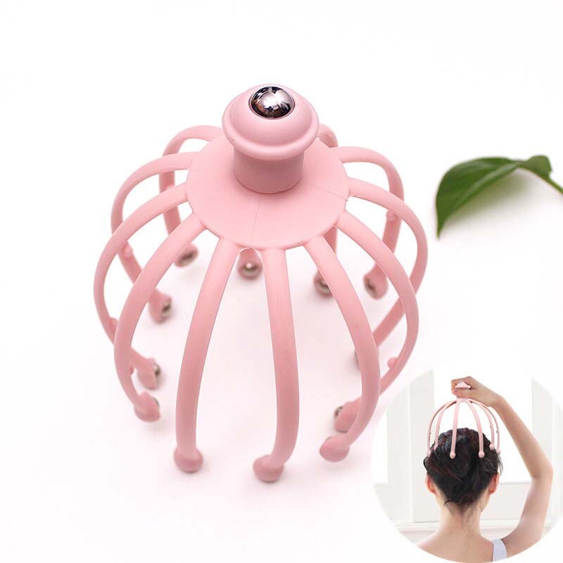 Octopus Head Massager Ball Scalp Scratch Therapy Claw
