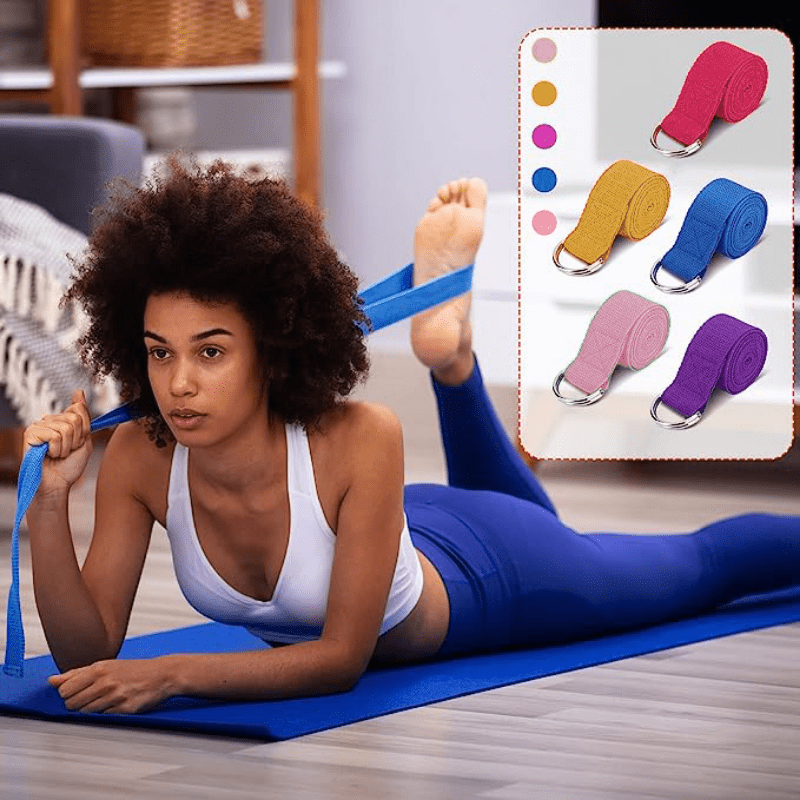 6pcs 73 2Inch Yoga Elastic Straps With D ring Buckle