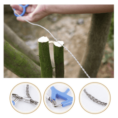 Mini Stainless Steel Wire Emergency Saw for Camping Survival