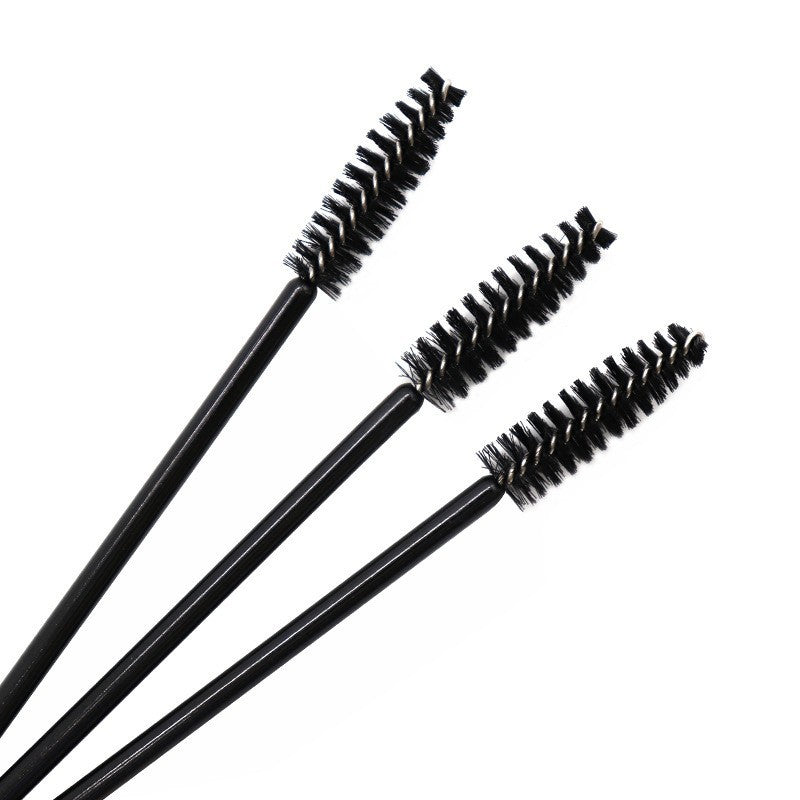 50pcs Nylon Brush Eyelash Roller Spiral Eyebrow Brush Eye Makeup Tools