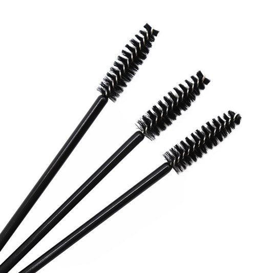 50pcs Nylon Brush Eyelash Roller Spiral Eyebrow Brush Eye Makeup Tools