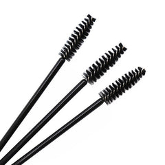 50pcs Nylon Brush Eyelash Roller Spiral Eyebrow Brush Eye Makeup Tools