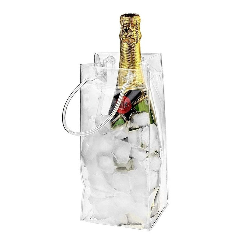 PVC Champagne Drink Wine Ice Bag for Picnics Party