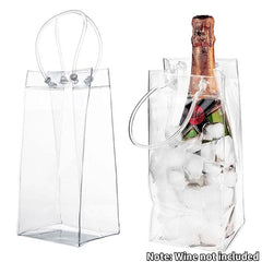 PVC Champagne Drink Wine Ice Bag for Picnics Party