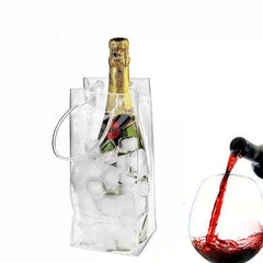 PVC Champagne Drink Wine Ice Bag for Picnics Party