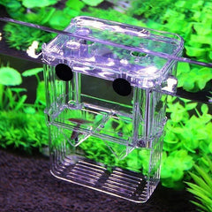 Aquarium Fish Breeder Box Betta Fish Tank Isolation Hatching Incubator