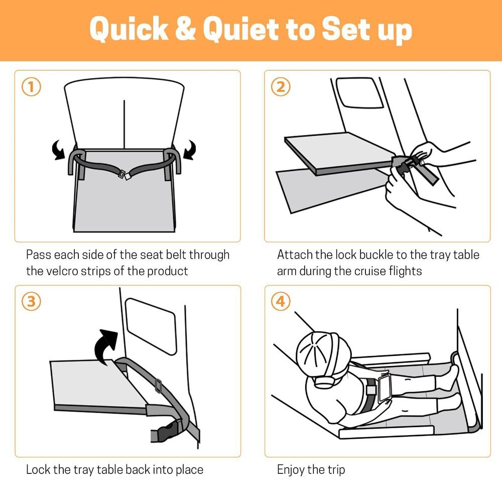 Kids Airplane Bed Hammock with Solid Pedals