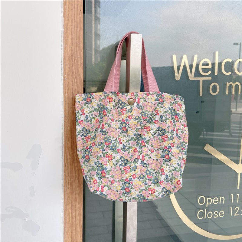Floral Pattern Handbag Satchel Bag for Work