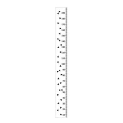 Wooden Height Measure Ruler Wall Sticker for Kids Room Decor