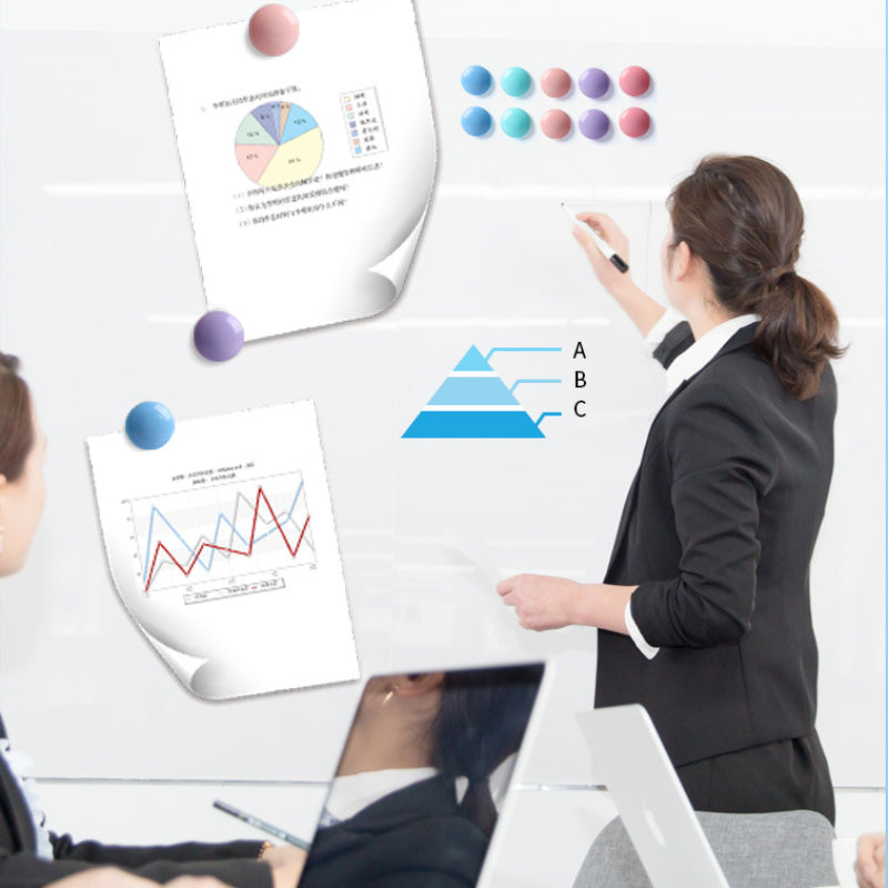 Office Magnetic Buckle Round Colorful Magnetic Blackboard Sticker