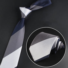 Men's Striped Necktie Jacquard Woven Wedding Tie