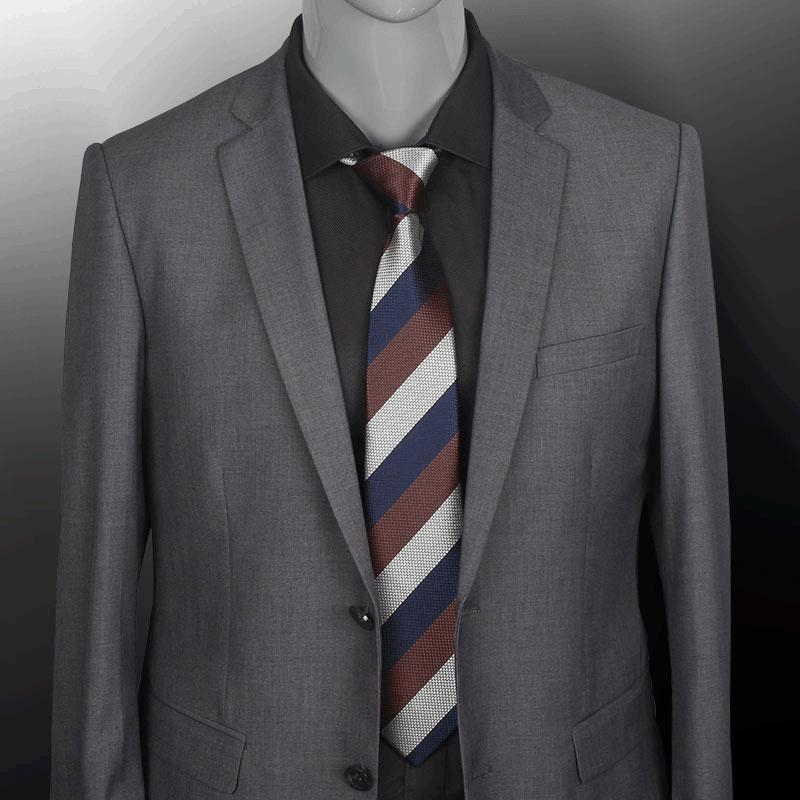 Men's Striped Necktie Jacquard Woven Wedding Tie
