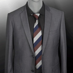 Men's Striped Necktie Jacquard Woven Wedding Tie