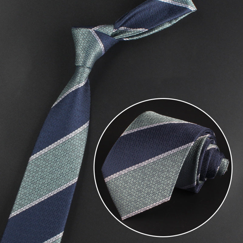 Men's Striped Necktie Jacquard Woven Wedding Tie