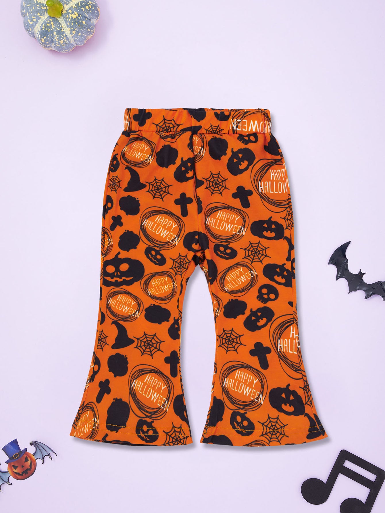 Baby Girl Halloween Costume My First Outfit Pumpkin Pants Headband