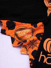 Baby Girl Halloween Costume My First Outfit Pumpkin Pants Headband