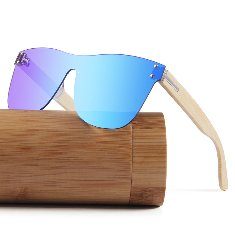 Oversized Mirror Sunglasses Flat Lens UV400