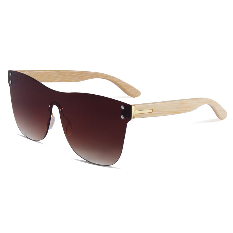 Oversized Mirror Sunglasses Flat Lens UV400