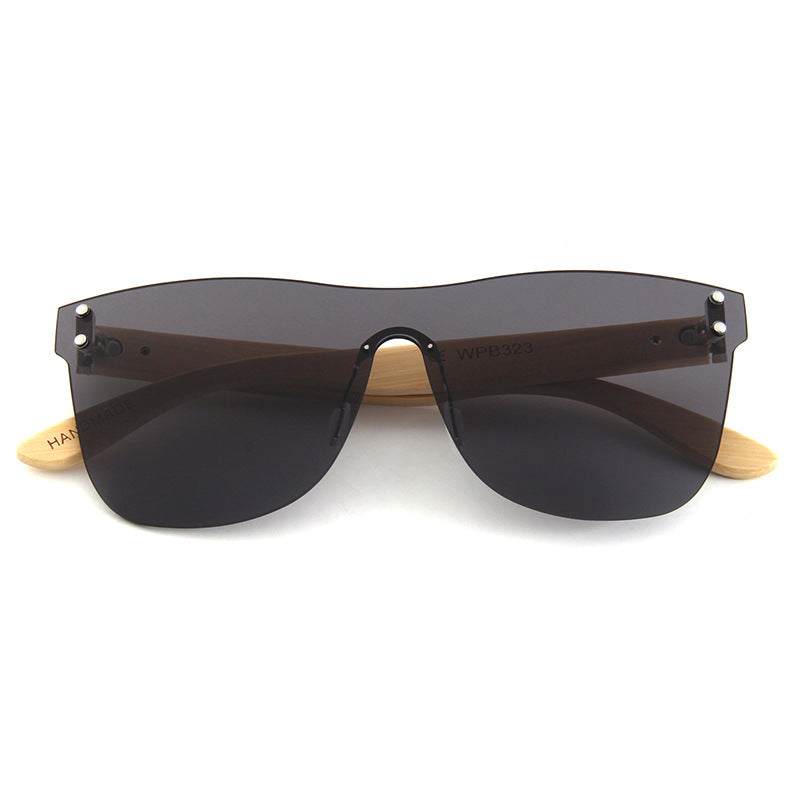 Oversized Mirror Sunglasses Flat Lens UV400