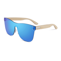 Oversized Mirror Sunglasses Flat Lens UV400