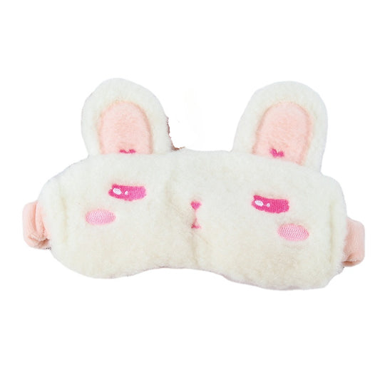 Rabbit Plush Sleep Mask Light Blockout Blindfold for Travel Rest