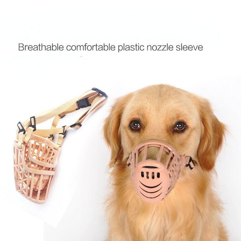 Dog Basket Muzzle Cage Dog Muzzle Comfortable Breathable Pet Mask