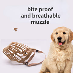 Dog Basket Muzzle Cage Dog Muzzle Comfortable Breathable Pet Mask